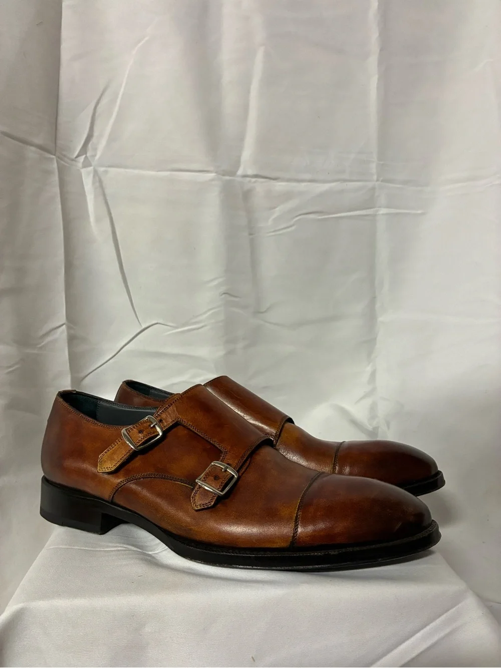 Men's Di Bianco Museum Calf Double Monk Strap